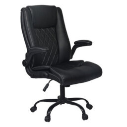 Levede Executive Office Chair Pu Leather Recline Desk Chair Flip-Up Armrests - thumbnail 2