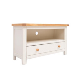 Cabinet Bits Maggiori Off White 1 Drawer Tv Cabinet Wood Knob - thumbnail 2