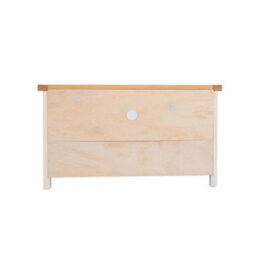 Cabinet Bits Maggiori Off White 1 Drawer Tv Cabinet Wood Knob - thumbnail 8