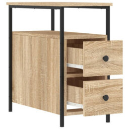 Berkfield Bedside Cabinet Sonoma Oak 30X60X60 Cm Engineered Wood - thumbnail 6