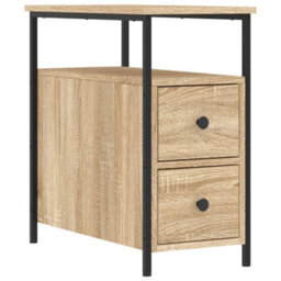 Berkfield Bedside Cabinet Sonoma Oak 30X60X60 Cm Engineered Wood - thumbnail 2