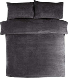 Dyzi Luxury Chevron Fleece Duvet Cover Set Single Size Ultra Soft And Warm - thumbnail 4