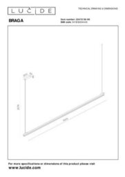 Lucide Premium Braga Pendant Light - Led Dim. Cct 1X36W 2700K/4000K - Coffee - thumbnail 9