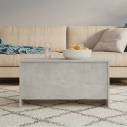 Berkfield Modern Coffee Table Concrete Grey 102X55.5X52.5 Cm Engineered Wood - thumbnail 8