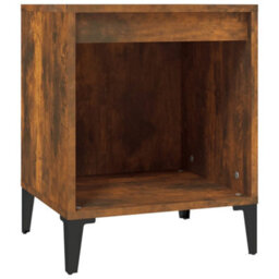 Berkfield Elegant Bedside Cabinet Smoked Oak 40X35X50 Cm