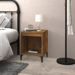 Berkfield Elegant Bedside Cabinet Smoked Oak 40X35X50 Cm - thumbnail 3