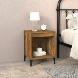Berkfield Elegant Bedside Cabinet Smoked Oak 40X35X50 Cm - thumbnail 2