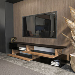 Decorotika Cortez Tv Stand Tv Unit For Tv's Up To 72 Inch Black Alina - thumbnail 4