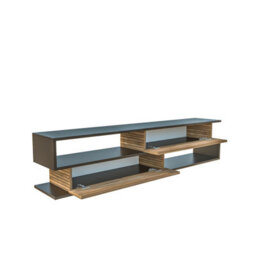 Decorotika Cortez Tv Stand Tv Unit For Tv's Up To 72 Inch Black Alina - thumbnail 6