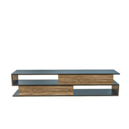 Decorotika Cortez Tv Stand Tv Unit For Tv's Up To 72 Inch Black Alina - thumbnail 5