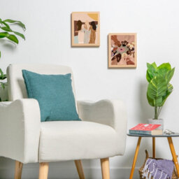 "Nicola Spring 3D Box Photo Frames - 8 X 10"" - Light Wood - Pack Of 2" - thumbnail 7