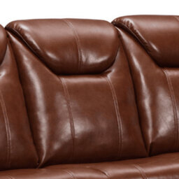 Furniture Instore Cinema Tan Electric 3+1 Seater Leather Recliner Sofa Set With Two Cup Holders - thumbnail 7