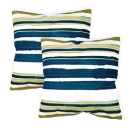 Gardenwize Pair Of Outdoor Garden Sofa Chair Furniture Scatter Cushions - Painted Stripe - thumbnail 2