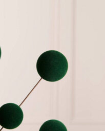 Werchristmas Sage Green Velvet Bauble Pick, 70 Cm - thumbnail 3