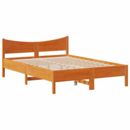 Berkfield Bed Frame With Drawers Wax Brown 160X200 Cm Solid Wood Pine - thumbnail 5
