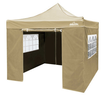 Dellonda Premium 3X3M Pop-Up Gazebo & Side Walls With Carry Bag, Stakes & Weight Bags - image 1