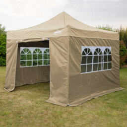 Dellonda Premium 3X3M Pop-Up Gazebo & Side Walls With Carry Bag, Stakes & Weight Bags - thumbnail 5