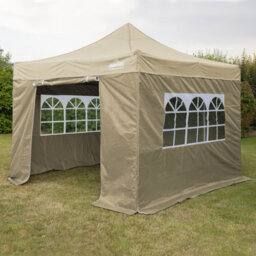 Dellonda Premium 3X3M Pop-Up Gazebo & Side Walls With Carry Bag, Stakes & Weight Bags - thumbnail 7