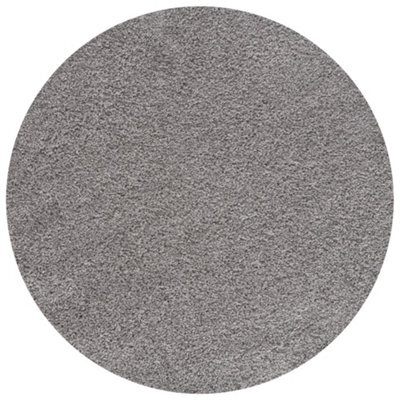 The Rugs Grey Soft Plain Design Fluffy Shaggy Rugs And Runners High Pile Living Room Kitchen Hallway 380 - image 1