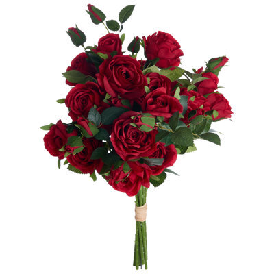 Beliani Artificial Flower Bouquet Boiro 65 Cm Red - image 1