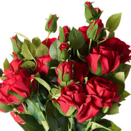 Beliani Artificial Flower Bouquet Boiro 65 Cm Red - thumbnail 4
