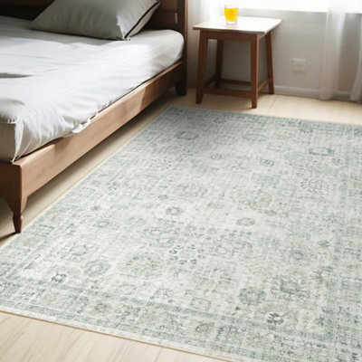Marlow 120X180Cm Washable Floor Rug Non Slip Living Room Hallway Carpet - image 1