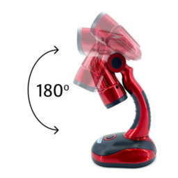 Bergstrom Cordless Task Lamp Pack Of 2, 12 Ultra-Bright Leds, Pivot Head, Push Button On/off Switch, Battery Operated, Red, Blue - thumbnail 3