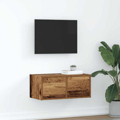 Berkfield Tv Cabinet Old Wood 60X31X25.5 Cm Engineered Wood - image 1