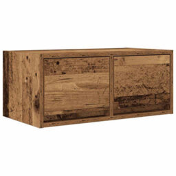 Berkfield Tv Cabinet Old Wood 60X31X25.5 Cm Engineered Wood - thumbnail 2