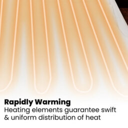 Schallen Premium Comfort Polyester Electric Heated Blanket With Remote Control & 3 Heat Settings- Single - thumbnail 4