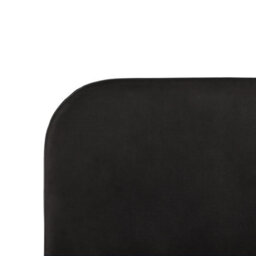 Beliani Bed Velvet Flayat 140 X 200 Cm (Eu Double) Black - thumbnail 8
