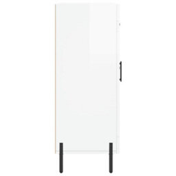 Berkfield Sideboard High Gloss White 69.5X34X90 Cm Engineered Wood - thumbnail 7