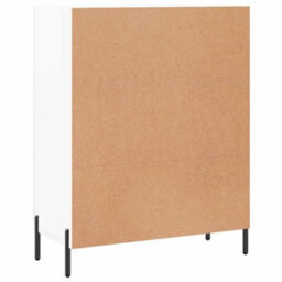 Berkfield Sideboard High Gloss White 69.5X34X90 Cm Engineered Wood - thumbnail 8