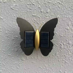 Solar Butterfly Wall Light Outdoor Waterproof Led Warm Light For Garden Decor - thumbnail 6