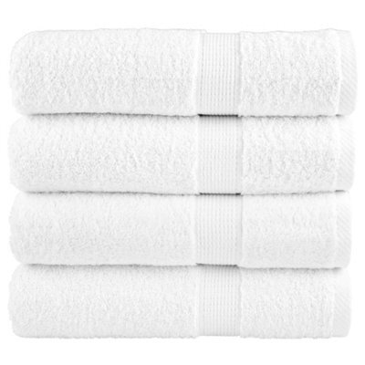 Berkfield Premium Shower Towels Solund 4Pcs White 70X140Cm 600Gsm - image 1