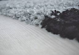 "Bravich Black & Grey Checked Thick Shaggy Rug - California - 160X230Cm (5'4""x7'8"")" - thumbnail 8