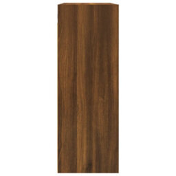 Berkfield Hanging Wall Cabinet Brown Oak 69.5X32.5X90 Cm - thumbnail 6