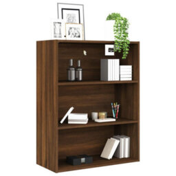 Berkfield Hanging Wall Cabinet Brown Oak 69.5X32.5X90 Cm - thumbnail 4