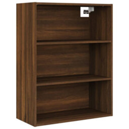 Berkfield Hanging Wall Cabinet Brown Oak 69.5X32.5X90 Cm - thumbnail 2