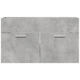 Berkfield Bathroom Sink Cabinet Concrete Grey 90X38.5X46 Cm Engineered Wood - thumbnail 4