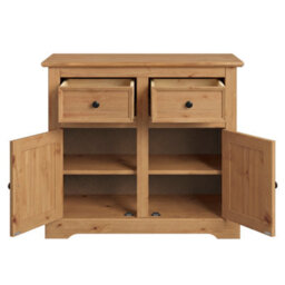 Mercers Furniture Country Antique 2 Door 2 Drawer Sideboard Cupboard Cabinet Solid Wood Pine Wooden - thumbnail 6