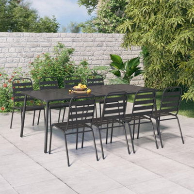 Berkfield Garden Table Anthracite 200X100X71 Cm Steel - image 1
