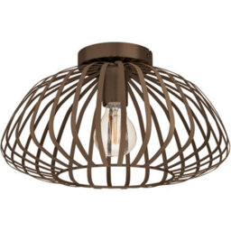Loops Stylish Modern Bronze Semi-Flush Ceiling Light For Indoor Spaces