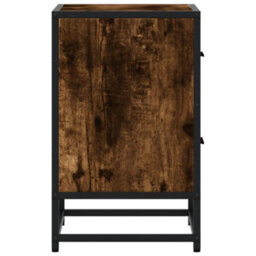 Berkfield Bedside Cabinet Smoked Oak 40X31X50 Cm Engineered Wood - thumbnail 7