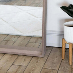 Jōbū Jobu Home - Hanaka - Full Length Walnut Wood Rectangle Mirror - 200Cm X 100Cm - thumbnail 4