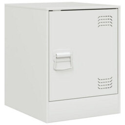 Berkfield Bedside Cabinets 2 Pcs White 34.5X39X44 Cm Steel - thumbnail 7