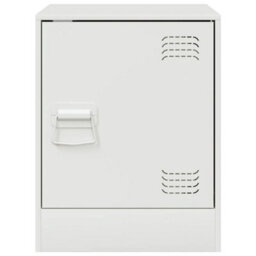 Berkfield Bedside Cabinets 2 Pcs White 34.5X39X44 Cm Steel - thumbnail 5