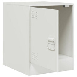 Berkfield Bedside Cabinets 2 Pcs White 34.5X39X44 Cm Steel - thumbnail 6