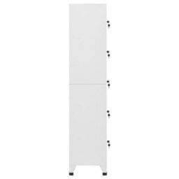 Walplus Locker Cabinet Light Grey 38X40X180 Cm Steel - thumbnail 3