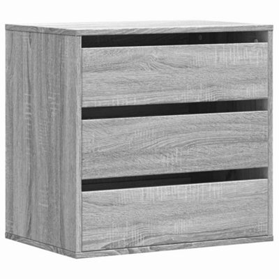 Berkfield Classic Corner Chest Of Drawers Grey Sonoma 60X41X58 Cm Engineered Wood